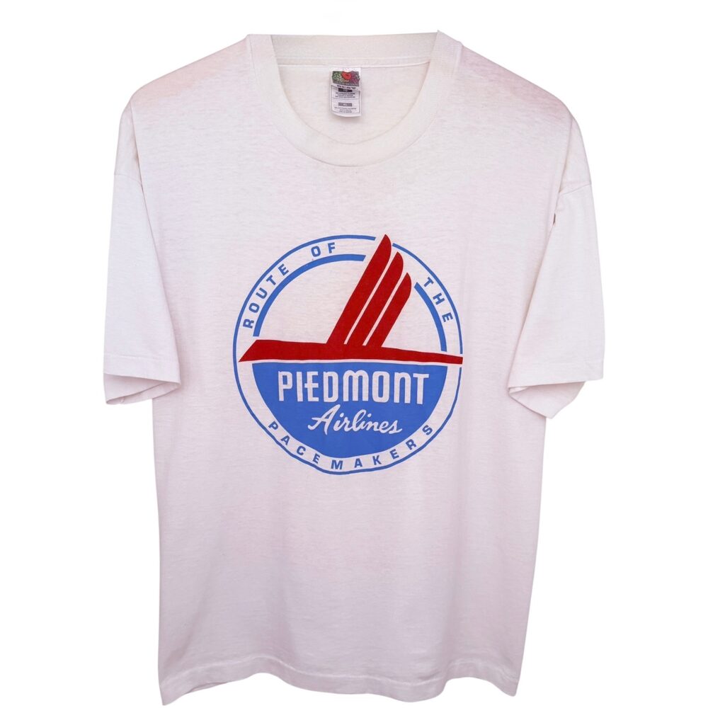 Fruit of the Loom Mens Crewneck Best T-Shirt XL White Blue and Red